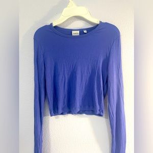 Aritzia Sunday Best Purple Long Sleeve Top Size Medium